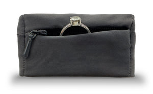 Grey  wristband with zipper RingHero