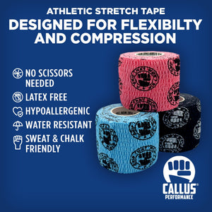 3 rolls of colorful athletic tape