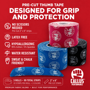 Pre-Cut Thumb Tape - Best Thumb Protection